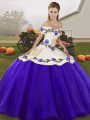 Floor Length Ball Gowns Sleeveless White And Purple Sweet 16 Dresses Lace Up