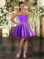 Tulle Sweetheart Sleeveless Lace Up Appliques Custom Made in Purple