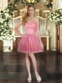 New Arrival Sweetheart Sleeveless Tulle Dress for Prom Appliques Lace Up