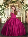Straps Sleeveless Satin Little Girls Pageant Dress Ruching Lace Up