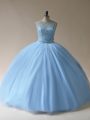 Hot Sale Sleeveless Beading Lace Up Sweet 16 Quinceanera Dress
