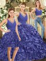 Adorable Floor Length Ball Gowns Sleeveless Lavender Sweet 16 Quinceanera Dress Brush Train Backless