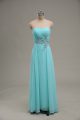 Gorgeous Sleeveless Appliques and Ruching Zipper Prom Dresses