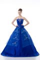 Delicate Floor Length Ball Gowns Sleeveless Royal Blue 15 Quinceanera Dress Lace Up