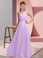 Unique Lavender Prom Dresses Prom and Party with Beading Scoop Sleeveless Backless