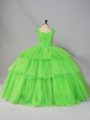 Sleeveless Organza Lace Up Quinceanera Dress for Sweet 16 and Quinceanera