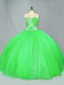 Superior Floor Length Ball Gowns Sleeveless Quinceanera Dress Lace Up