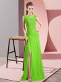 Hot Selling Floor Length Column/Sheath Sleeveless Homecoming Dress Lace Up