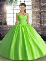 Beading Sweet 16 Dress Lace Up Sleeveless Floor Length