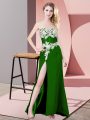 Chiffon Sleeveless Floor Length Mother Of The Bride Dress and Lace and Appliques