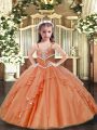 Perfect Sleeveless Beading Lace Up Pageant Dress for Teens