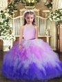 Floor Length Ball Gowns Sleeveless Multi-color Girls Pageant Dresses Backless