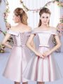 Sleeveless Bowknot Lace Up Quinceanera Dama Dress