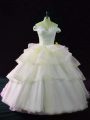 Amazing Pink 15th Birthday Dress Off The Shoulder Sleeveless Brush Train Lace Up