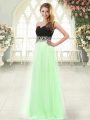 Sweetheart Sleeveless Zipper Prom Dresses Light Blue Tulle