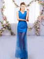 Tulle Sleeveless Floor Length Dama Dress and Lace