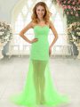 Extravagant Sweetheart Sleeveless Brush Train Zipper Tulle