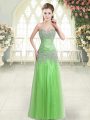 Sweetheart Neckline Beading Dress for Prom Sleeveless Zipper