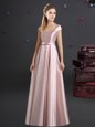 Off The Shoulder Cap Sleeves Elastic Woven Satin Bridesmaid Gown Bowknot Zipper