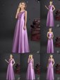 Luxurious Square Sleeveless Elastic Woven Satin Court Dresses for Sweet 16 Bowknot Zipper