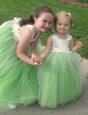 Attractive Sleeveless Bowknot Lace Up Flower Girl Dresses for Less