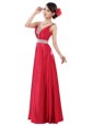 Pretty Elastic Woven Satin Sleeveless Floor Length Prom Gown and Beading