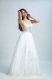 Bateau Sleeveless Tulle Dress for Prom Lace Zipper