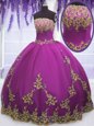 High Quality Multi-color Sleeveless Floor Length Beading and Ruffles Lace Up Quinceanera Dress