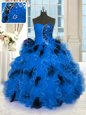 Stylish Sleeveless Beading and Ruffles Lace Up 15 Quinceanera Dress