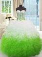 High Low Ball Gowns Sleeveless Multi-color Quinceanera Gown Lace Up
