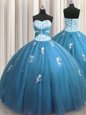 High Class Sleeveless Beading and Appliques Lace Up Sweet 16 Dresses