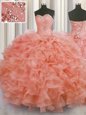 Low Price Sweetheart Sleeveless Tulle Sweet 16 Dress Beading and Appliques Lace Up