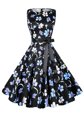 Glamorous Scoop Multi-color Sleeveless Chiffon Zipper Prom Party Dress for Prom and Party