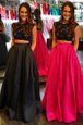 Sumptuous Scoop Floor Length A-line Cap Sleeves Black Prom Evening Gown Backless