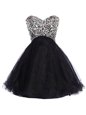 Designer Sequins Sweetheart Sleeveless Lace Up Celebrity Dresses Black Tulle