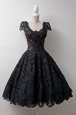 Beauteous Scoop Cap Sleeves Lace Homecoming Dress Lace Zipper