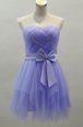 Exceptional Lavender Sweetheart Zipper Sashes|ribbons Prom Dress Sleeveless