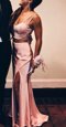 Nice Mermaid Zipper Pink and In for Prom with Ruching Sweep Train