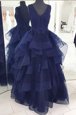 High Quality Mermaid Sleeveless Sweep Train Bowknot Zipper Prom Gown