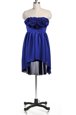 Dazzling Knee Length A-line Sleeveless Royal Blue Zipper