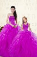 Affordable Purple Sleeveless Organza Lace Up Ball Gown Prom Dress for Military Ball and Sweet 16 and Quinceanera