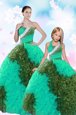 Free and Easy Sequins and Pick Ups Sweet 16 Dresses Multi-color Lace Up Sleeveless Floor Length
