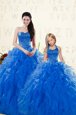 Royal Blue Quinceanera Dresses Military Ball and Sweet 16 and Quinceanera and For with Beading and Ruffles Sweetheart Sleeveless Lace Up