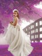 Scoop Long Sleeves Court Train Zipper With Train Appliques Toddler Flower Girl Dress