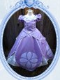 Classical Scoop Floor Length Ball Gowns Short Sleeves Lavender Flower Girl Dresses Zipper