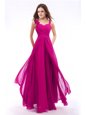 Artistic Straps Sleeveless Chiffon Homecoming Dress Hand Made Flower Zipper