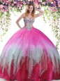 Multi-color Sweetheart Neckline Beading Quinceanera Dresses Sleeveless Lace Up