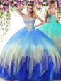 On Sale Sleeveless Beading Lace Up Quinceanera Dresses