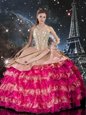 Gorgeous Floor Length Multi-color Quinceanera Gown Sweetheart Sleeveless Lace Up