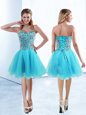 Best Tulle Sleeveless Knee Length Club Wear and Beading
